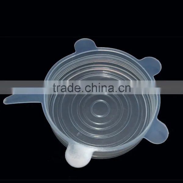 FDA Approved 4 Pack Set Food Safe Silicone Stretch Covers photo-3