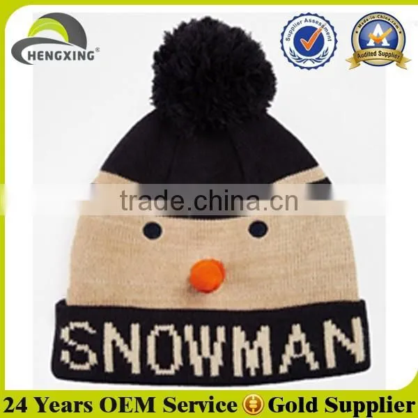Custom Embroidery Winter Promotion Cashmere Knit Hat photo-6