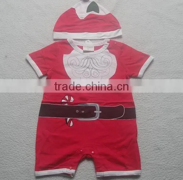 2015 New Baby Christmas Clothes,baby Romper Blank With Hat photo-2