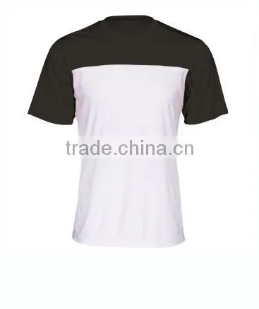 140gsm Jersey Men's Custom t Shirt With Double Color Pieces Stitching photo-2