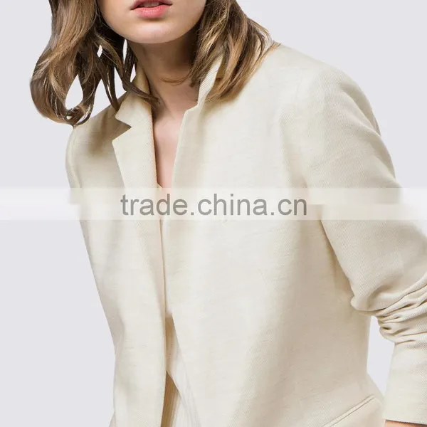 Custom Logo Ladies White Formal Pant Suits photo-5