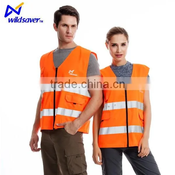 100% Polyester Mesh Fabric Motorcycle Reflective Led Safety Vest photo-6