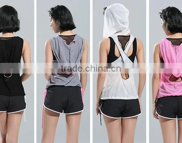 Factory Wholesale Custom Hot Sale Sleeveless Gym Vest Womens Yoga Tank photo-6