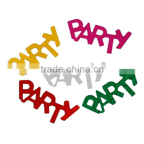PVC Confetti Party Decoration Wedding Message "Party" At Random photo-3