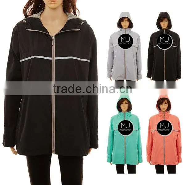 FACTORY Wholesale Monogrammed New England Waterproof Rain Jacket photo-3