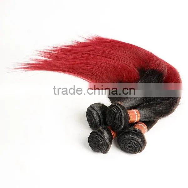 Fashion 1B/BUG Color Two Tone Color Remy Human Hair , Brazilian Hair photo-6