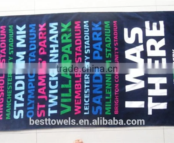 China Supplier Wholesale Cotton Custom Printed Beach Towel photo-5
