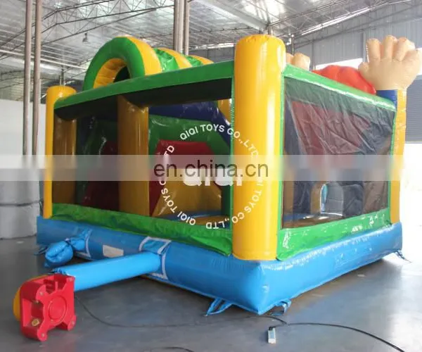 4 in One Jumping Pad Children's Games Combo With Slide Baby Bouncer photo-3