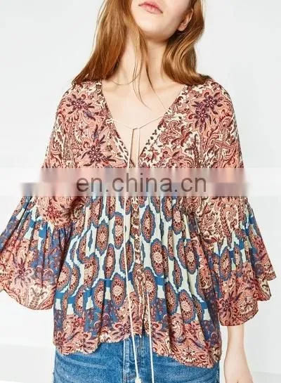 Beautiful Lady Flower Blouse photo-4