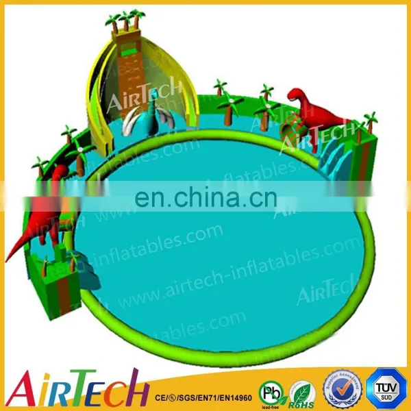 Hot Sell Inflatable Water Park on Land for Cheap