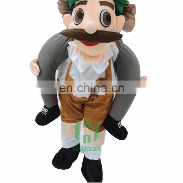 HI New Carry On Fancy Dress Bavarian Beer Guy Ride On Oktoberfest Mascot Costume photo-2