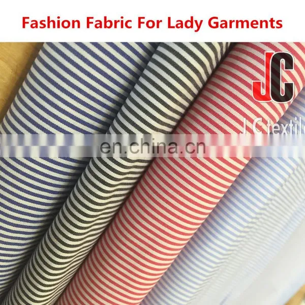 2016 NEW Y/DYED COTTON NYLON SPAN POPLIN STRIPE FABRIC photo-2