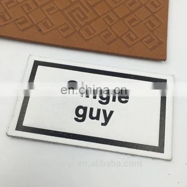 Concise Fashion Customized Jeans Genuine Leather Label For Denim photo-5