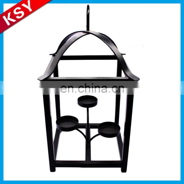 Top Quality Wall Hanging Bottle Lantern Metal Tree Branch Chandelier Candle Holder photo-5