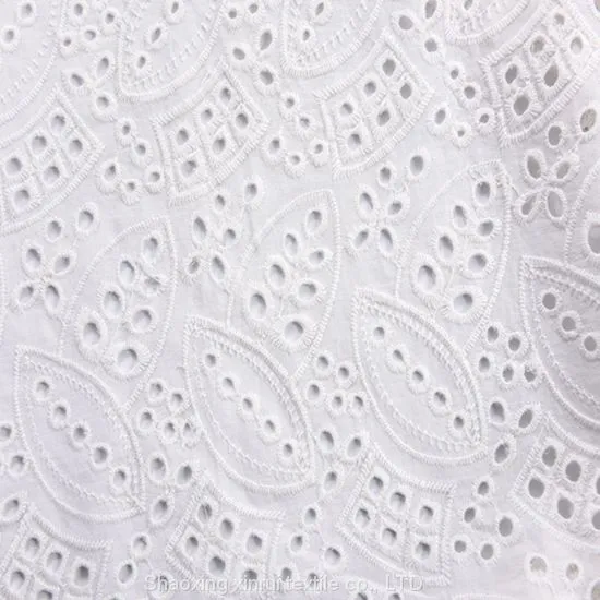 Border Embroidery Lace Cotton Embroidered Fabric Voile photo-2