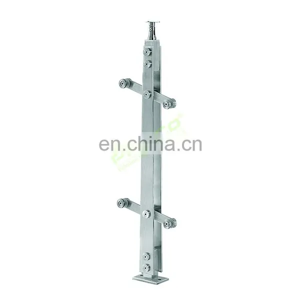 New Arrival Balcony Railing Post Stainless Steel Glass Balustrade Balustrade Design Systems photo-3