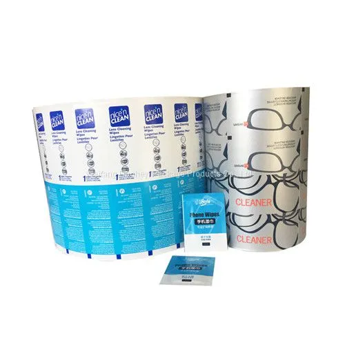 Aluminum Foil Laminated Paper Alcohol Prep Pad Packaging, Laminated Aluminum Foil Paper Medical Alcohol Prep Pad Sachet photo-4