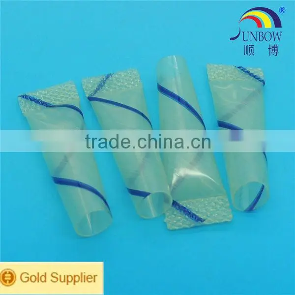 Round 250 Melting Point Polyester Spiral Wound Heat Shrinkable Tubing photo-6