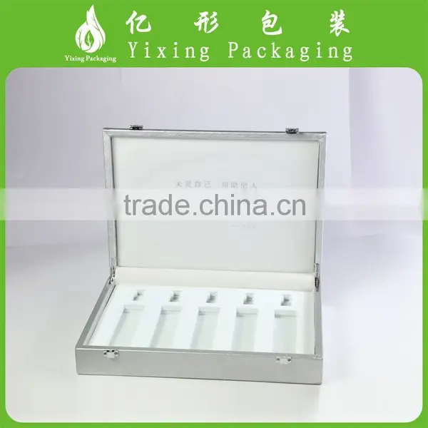 Best Sell Factory Custom Made Silver Leather Hinged Box for Diamant photo-2