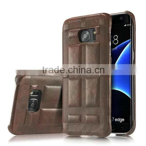 2016 Hot Sell Factory Price Leather Case for Samsung Galaxy S7 Edge Case
