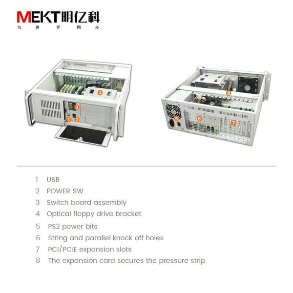4U Industrial Control Chassis Embedded Industrial Control Host Low-power Windows Fanless Computer photo-3