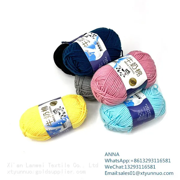 Hand Knitting Soft Milk Cotton Knitting Yarn photo-2