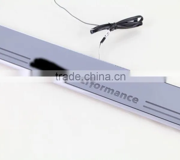 Top Quality B.M.W F20 LED Moving Door Scuff Sills Plate Light for BMW F20 2013-2015 Auto Accessories Led Door Sills Light photo-3