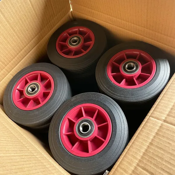 6X2 Solid Rubber Wheel Non Noise Heavy Duty for Hand Trolley photo-4