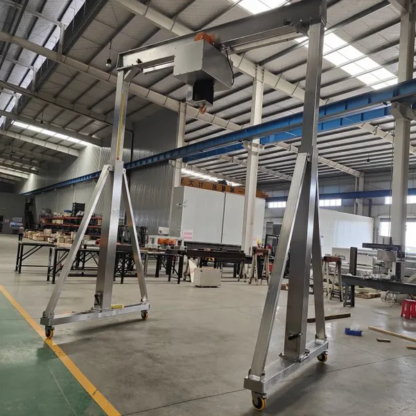 Stainless Steel Adjustable Height Mobile Gantry Crane photo-2
