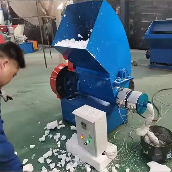 High Yield Vertical Foam Hot Melt Machine Waste Foam Recycling Equipment photo-4