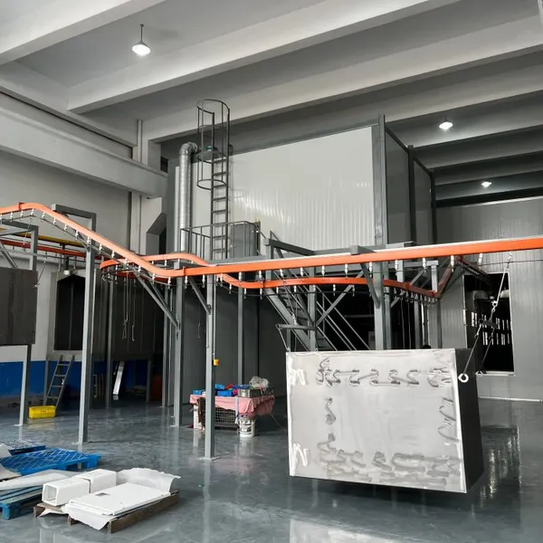 Manual Powder Coating Line for Metal Cabinets and Steel Furniture