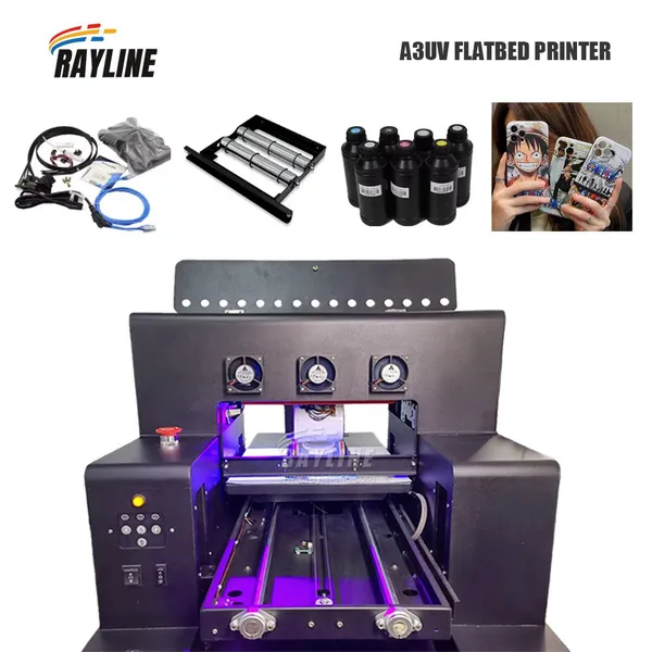 High Speed A3 Uv Printing Machine For Glass Bottle Mug Phone Case Flatbed UV Printer photo-5