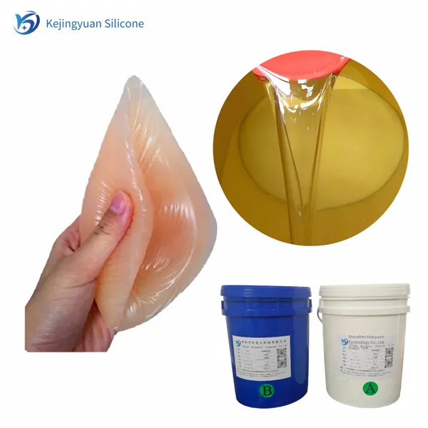 Kejingyuan Silicone Gel - Liquid Silicone Raw Material for Breast Prosthesis, Chest Stickers, Shoulder Pads, and Powder Puffs