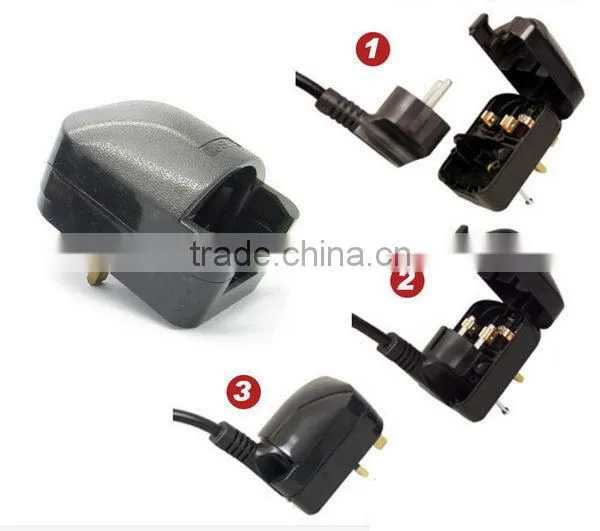 Super Reliable Home Appliance/Hospital/Factory EU Schuko Type C to UK Ireland Malaysia Type G Plug Travel Adapter Converter photo-5