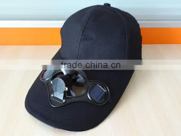 Custom Blank Blue Baseball Solar Fan Cap photo-4