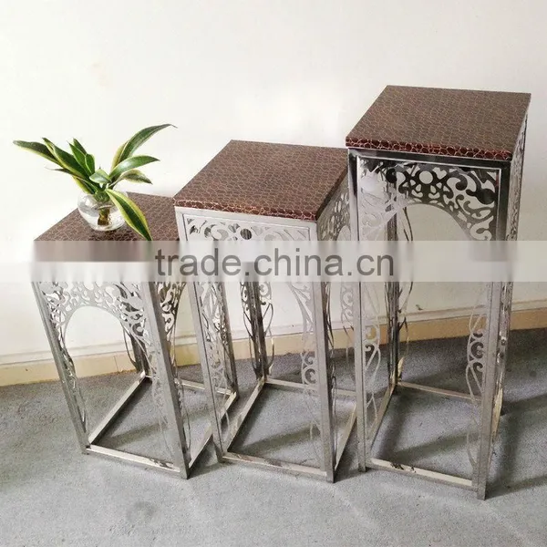 Display Antique Square Flower Stand