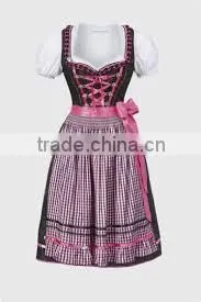 Mini Dirndl With Blouse & Apron / Trachten Dirndl Dress / Traditional Bavarian Dirndl