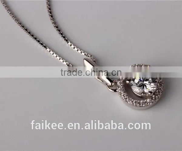 Cheap 925 Sterling Silver Pendant Necklace,Classic Silver Pendant,925 Sterling Silver Diamond Necklace photo-4