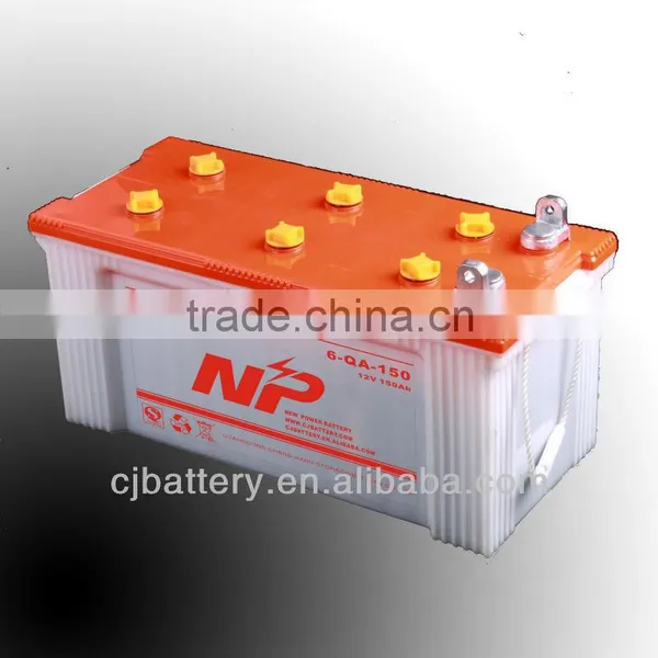Silver Quality Lead Acid Dry Charged Storage Car Battery N150 12V150Ah