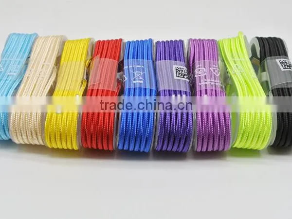 Nylon Braid High Speed Signal Cable/power Transmission Micro Usb Cable for Iphone photo-2