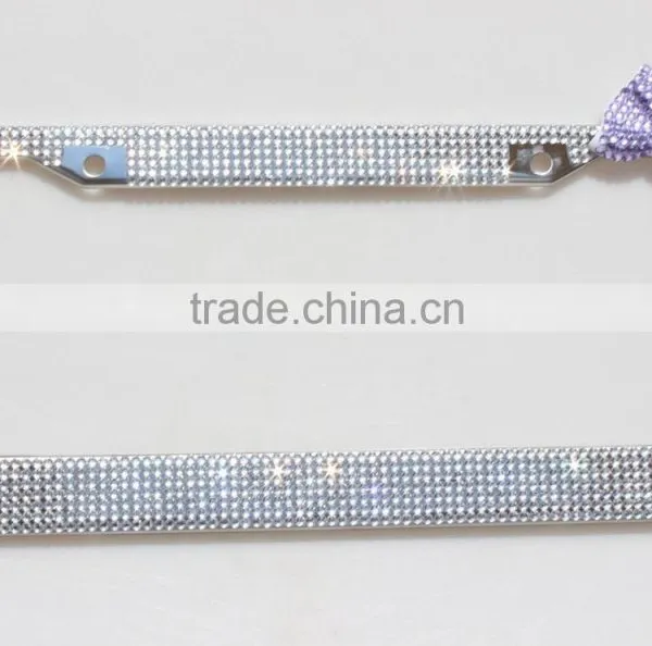 Bling Bling Car License Plate Frame Metal photo-3