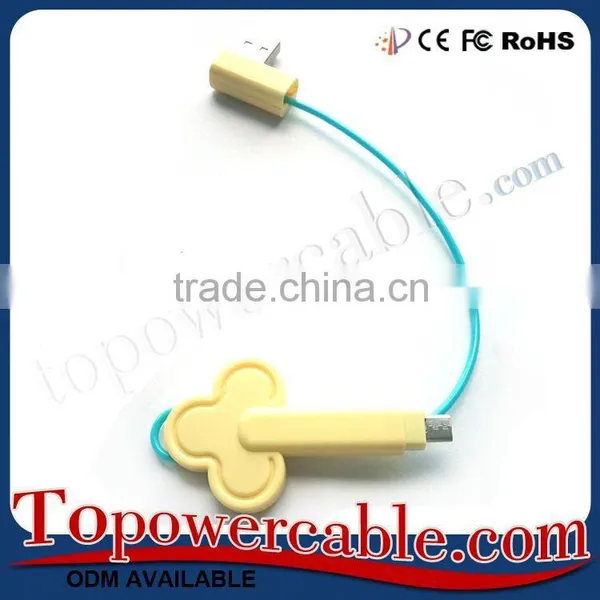 Short Micro 2.0 USB Charging Cable For Samsung Smart Phone Sata Charging Cords photo-5