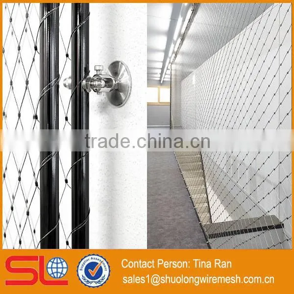 2mmx60mm X-tend Flexible Stainless Steel Wire Mesh Webnet Railing Stays With Perimeter Rope photo-4