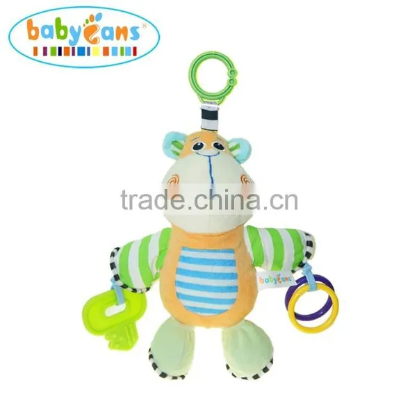 Babyfans 2015 New Product Cartoon Animal Toys And Plush Stuffed Baby Toys Baby Teether Toy With Rattles photo-3