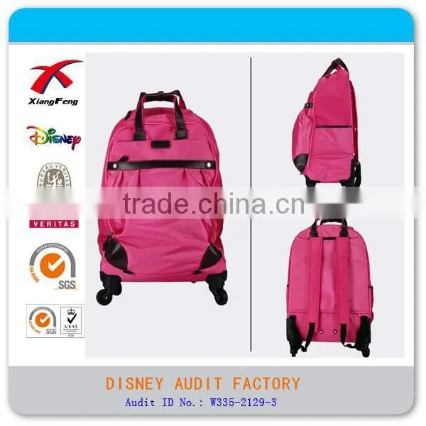 XF B-037 School Backpack Trolley Red Backpack photo-2