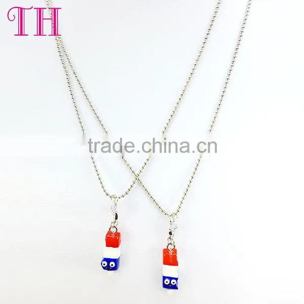 China Manufacturer no Harm Resin Strawberry Cup Earring Chain Pendant Necklace photo-3