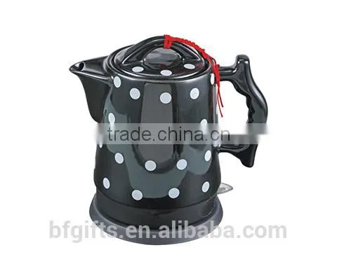 Enamel Kettle Set/ Ceramic LED Electric Kettle/ White High Quality Teapot Set/ 2015 New Design-3 photo-6
