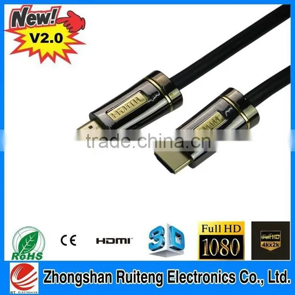 Bulk Hdmi Cable Awm 20276 High Speed HDMI Cable 2.0V With Ethernet, Support 3D, 4K*2K, 24k Gold Plated Cable HDMI China photo-3