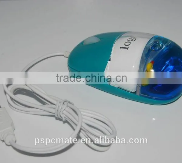 Promotional Gifts Wired Computer Usb Optical Liquid Mouse With Custom Floater photo-5