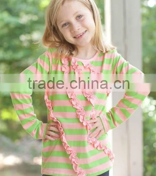 Unique Good Quality Long Sleeve Teen Girls t Shirts in Stock MS1039 photo-2
